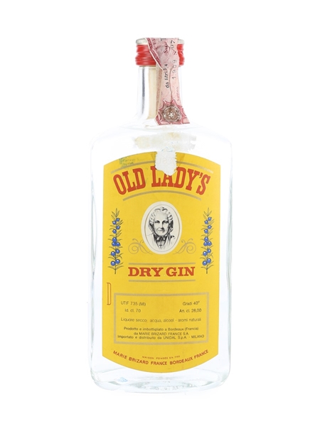 Marie Brizard Old Lady's Dry Gin Bottled 1970s 70cl / 40%