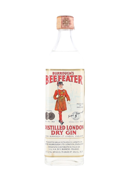 Beefeater Dry Gin Bottled 1960s - Silva 75cl / 47%