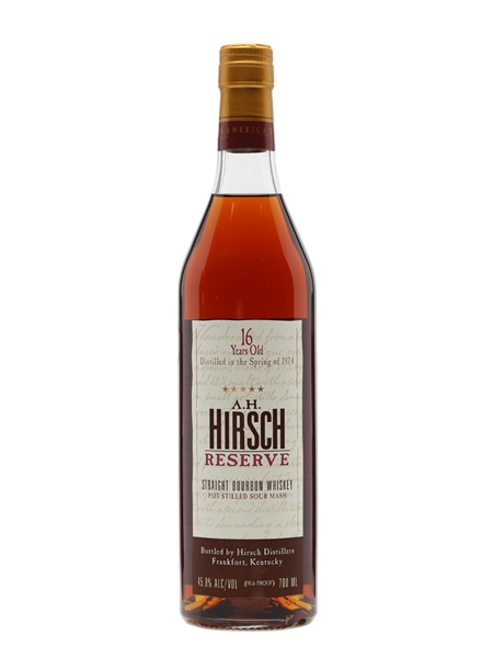 A.H. Hirsch Reserve 16 Year Old Distilled Spring 1974 70cl / 45.8%