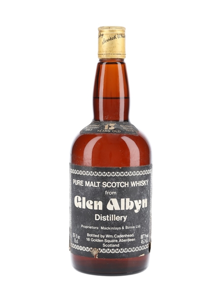 Glen Albyn 1963 15 Year Old Bottled 1979 - Cadenhead 'Dumpy' 75cl / 45.7%
