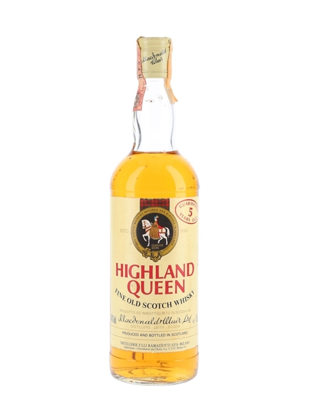 Highland Queen 5 Year Old Bottled 1980s - Ramazzotti 75cl / 40%