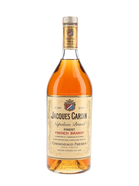 Jacques Cardin Napoleon Brand Bottled 1970s - Hunters Wilson Distillers Co. 94.6cl / 40%