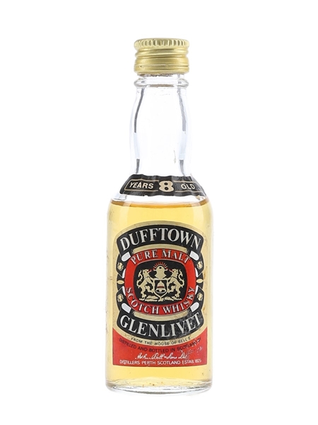 Dufftown Glenlivet 8 Year Old Bottled 1970s 5cl