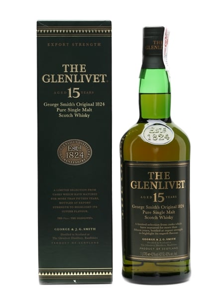 Glenlivet 15 Years Old Bottled 1990s 100cl