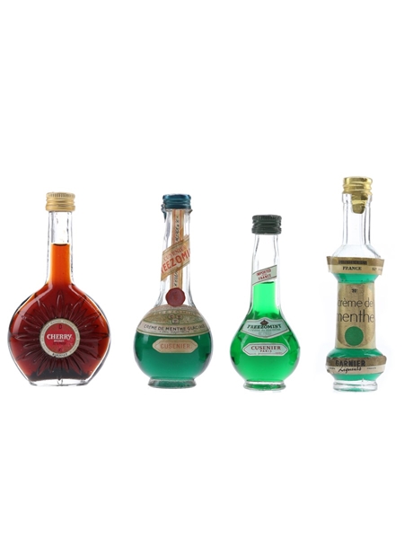 Assorted French Liqueurs Bardinet, Cusenier, Garnier 4 x 5cl