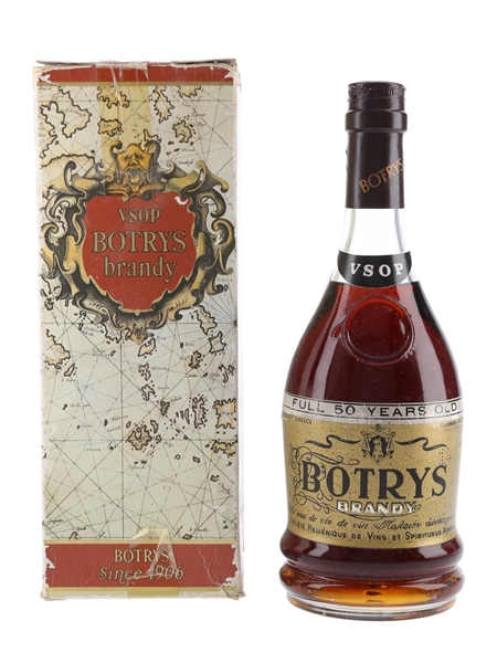 Botrys VSOP 50 Year Old Greek Brandy Bottled 1960s-1970s 70cl