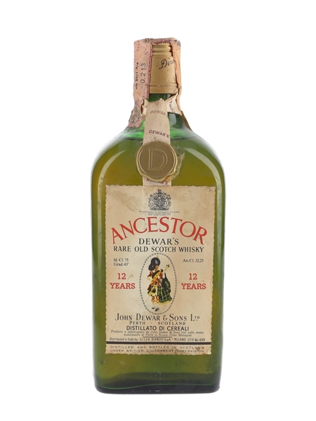 Dewar's Ancestor 12 Year Old Bottled 1970s - Silva 75cl / 43%