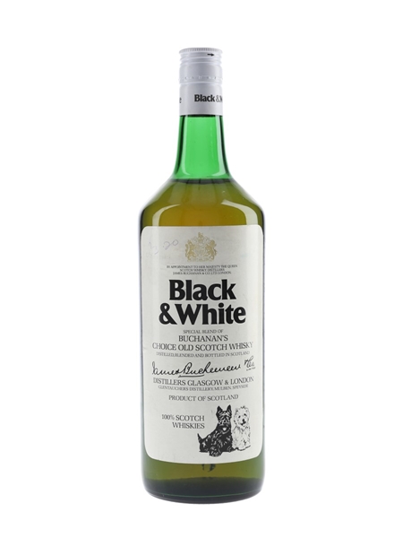 Black & White Bottled 1970s-1980s 100cl