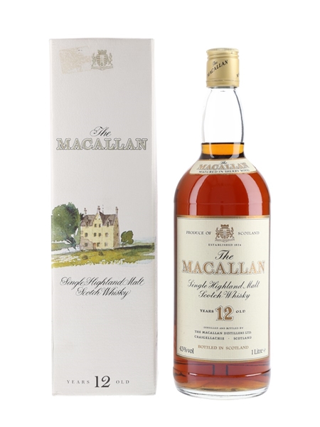 Macallan 12 Year Old Bottled 1980s 100cl / 43%