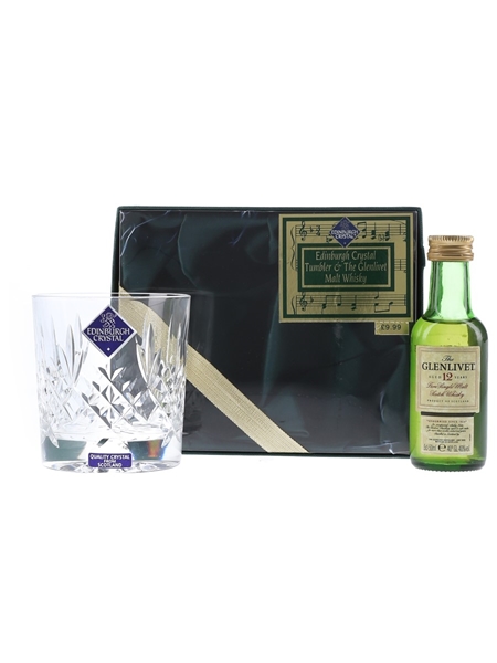 Glenlivet 12 Year Old Edinburgh Crystal Tumbler 5cl / 40%