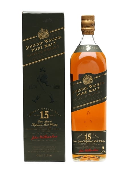 Johnnie Walker Pure Malt 15 Years Old Bottled 1990s 100cl