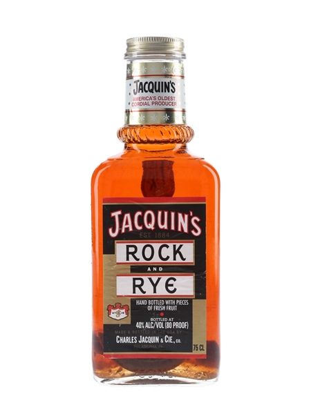 Jacquin's Rock And Rye Bottled 1980s 75cl / 40%