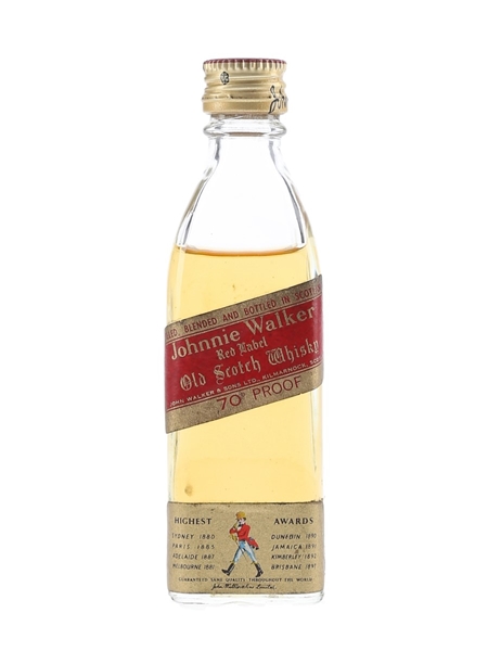 Johnnie Walker Red Label Bottled 1970s 5cl / 40%