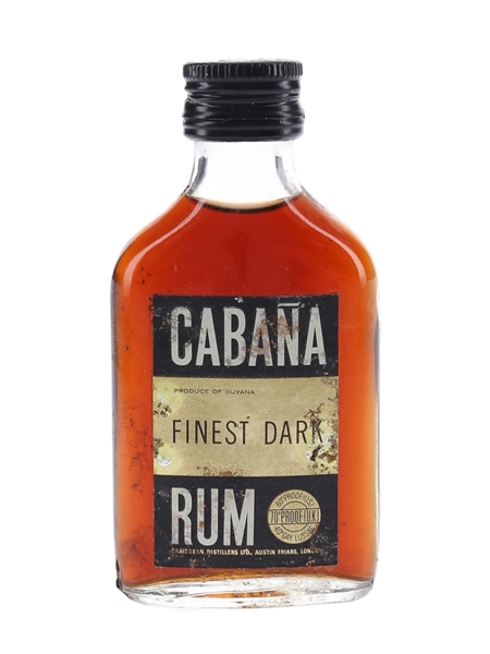 Cabana Finest Dark Rum Bottled 1970s 5cl / 40%