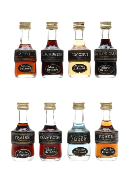 Marie Brizard Liqueurs Assorted Flavours 8 x 5cl