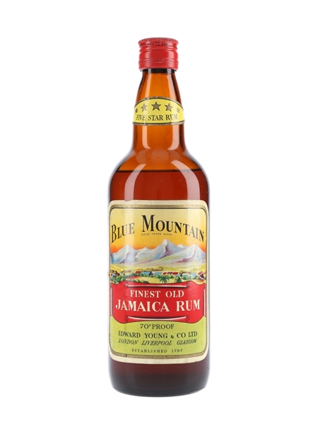 Blue Mountain 5 Star Jamaica Rum Bottled 1960s - Edward Young 75cl / 40%