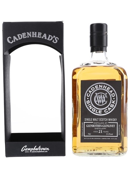 Glenrothes Glenlivet 1996 21 Year Old Bottled 2018 - Cadenhead's 70cl / 51.0%