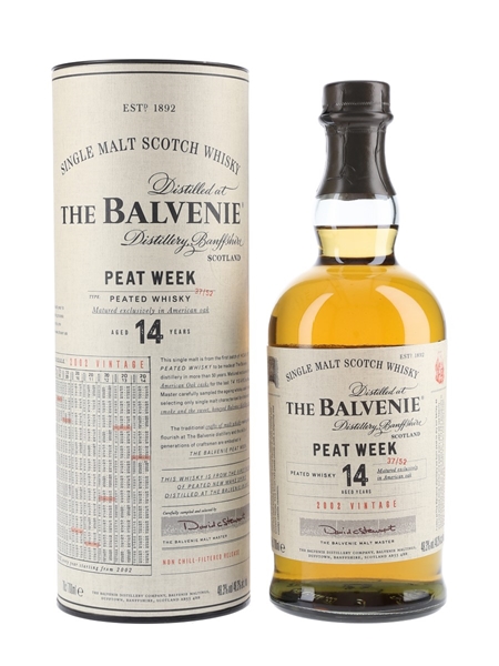 Balvenie 2002 14 Year Old Peat Week  70cl / 48.3%