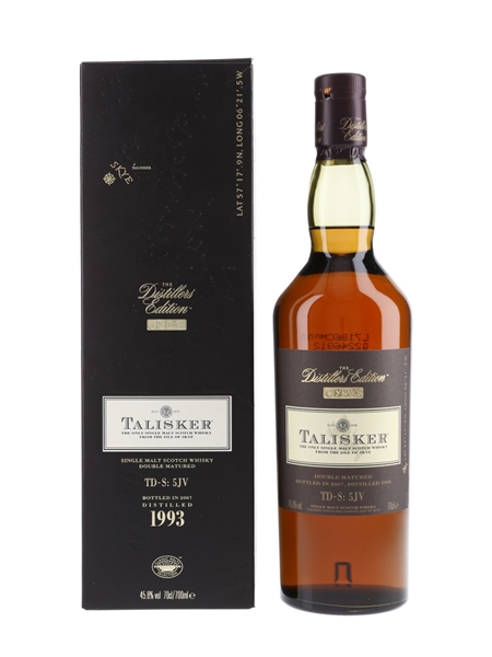 Talisker 1993 Distillers Edition Bottled 2007 70cl / 45.8%