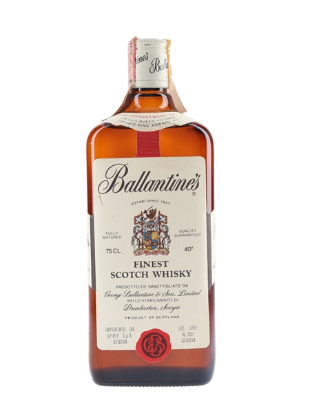 Ballantine's Finest Bottled 1980s - Spirit 75cl / 40%