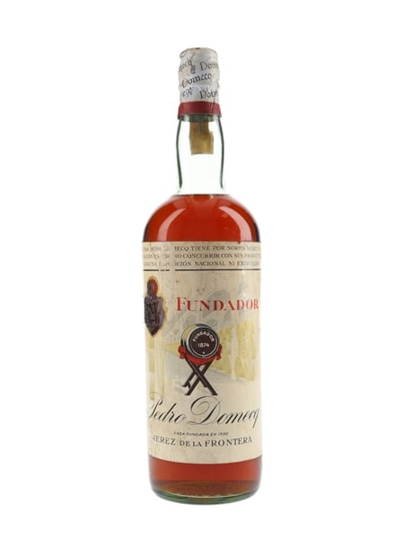 Pedro Domecq Fundador Brandy Bottled 1950s-1960s 100cl