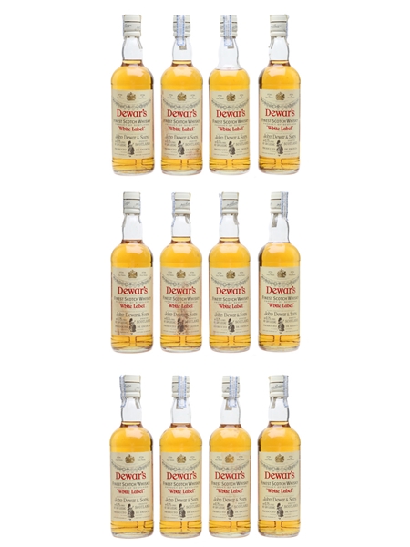 Dewar's White Label Bottled 1980s 12 x 75cl / 40%