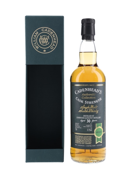 Linkwood Glenlivet 1987 30 Year Old Bottled 2018 - Cadenhead's 70cl / 57.2%