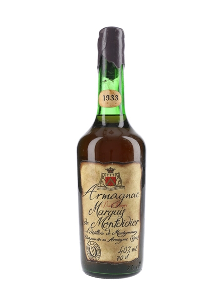 Marquis De Montdidier 1933 Chateau De Cahuzac 70cl / 40%