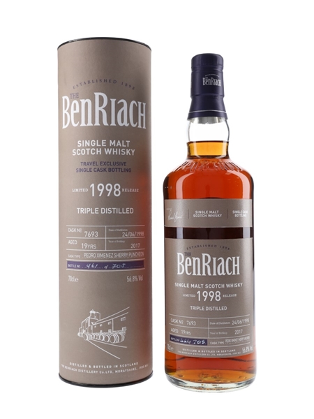 Benriach 1998 Single Cask - Lot 59888 - Buy/Sell Speyside Whisky