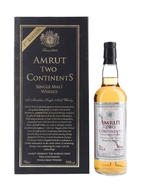 Amrut Two Continents 2nd Edition 70cl / 50%