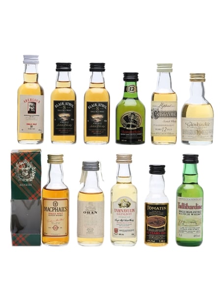 Assorted Single Malt Scotch Whisky  11 x 5cl