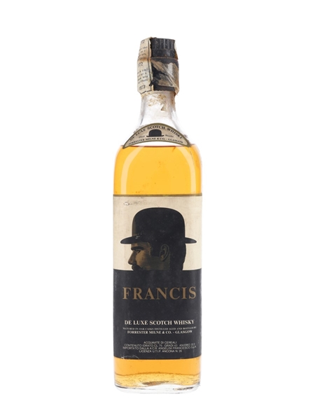 Francis Black Bowler De Luxe Bottled 1970s - Forrester Milne & Co 75cl / 43%