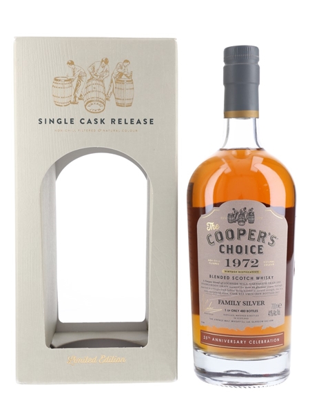 Cooper's Choice 1972 Family Silver 44 Year Old - The Vintage Malt Whisky Co. 70cl / 41%