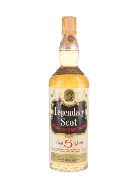 Legendary Scot 5 Year Old Bottled 1970s - Strathdearn Scottish Distillers 75cl / 43%