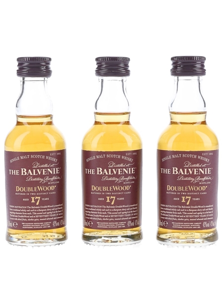 Balvenie 17 Year Old DoubleWood  3 x 5cl / 43%