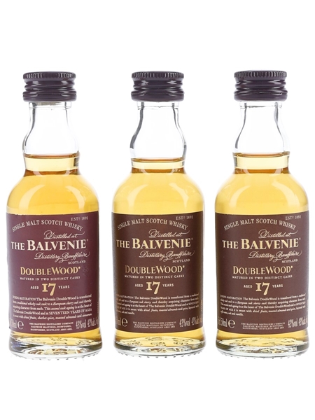 Balvenie 17 Year Old DoubleWood  3 x 5cl / 43%