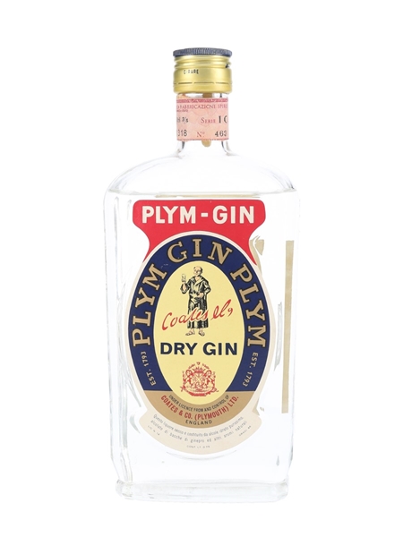 Coates & Co. Plym Gin Bottled 1960s - Stock 75cl / 46%