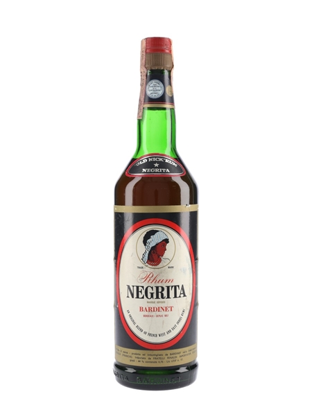 Bardinet Negrita Rhum Bottled 1960s-1970s - Rinaldi 75cl / 44%