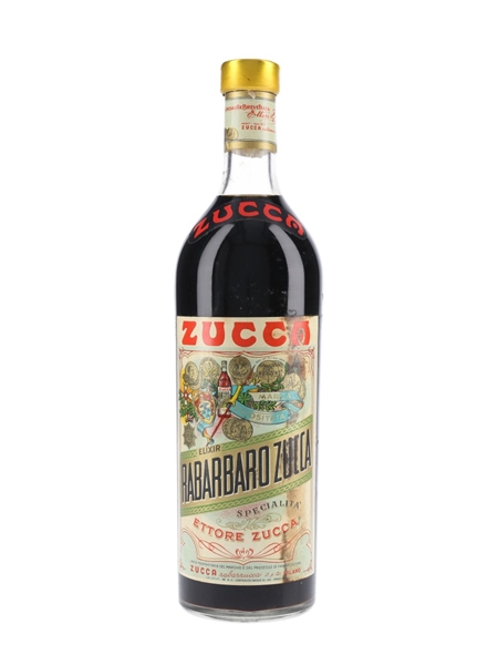 Zucca Elixir Rabarbaro Bitters Bottled 1950s 100cl / 16%