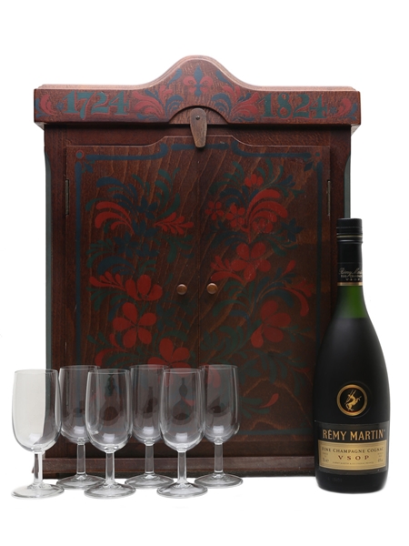 Remy Martin VSOP 1724-1824 Wooden Cabinet & Glasses 70cl / 40%