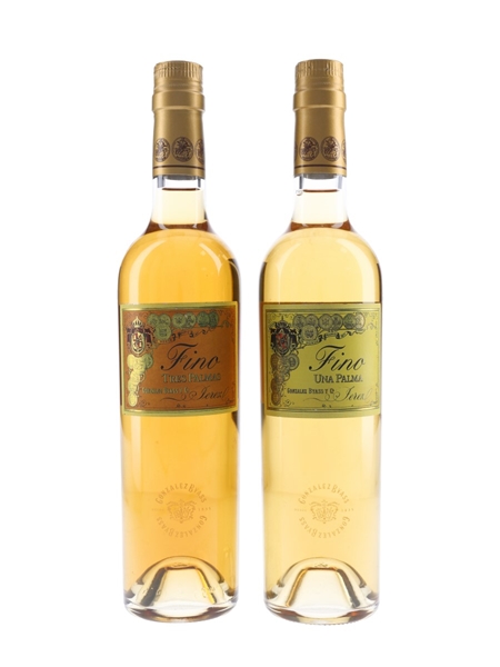 Gonzalez Byass Fino Una & Tres Palmas Bottled 2016 2 x 50cl