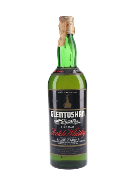 Glentoshan Pure Malt Bottled 1970s - Eadie Cairns 75cl / 40%