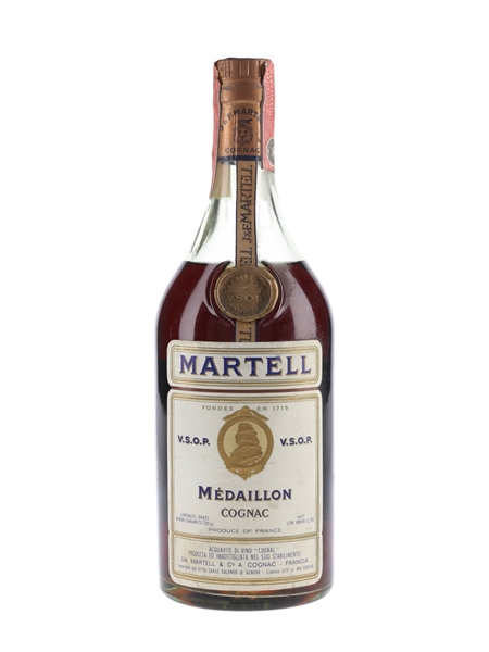 Martell Medaillon VSOP Bottled 1960s-1970s - Carlo Salengo 73cl / 40%