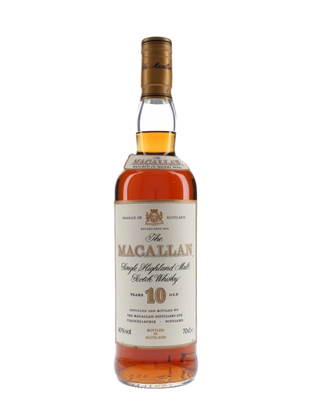 Macallan 10 Year Old Bottled 1990s 70cl / 40%