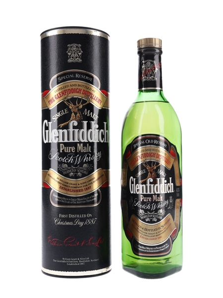 Glenfiddich Special Old Reserve Pure Malt Bottled 1980s 75cl / 40%