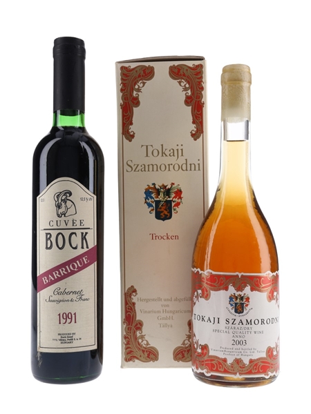 Bock Cuvèe 1991 & Tokaji Szamorodni 2003  2 x 50cl