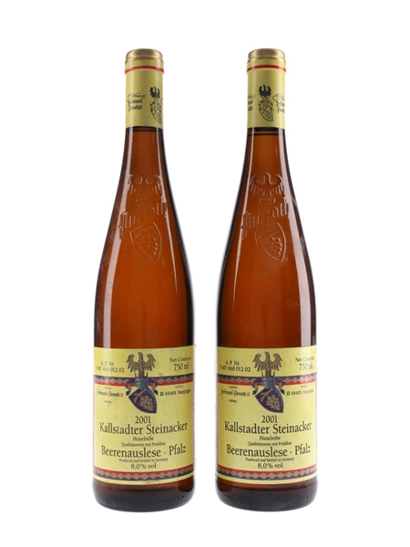 Huxelrebe Beerenauslese 2001 Kallstadter Steinacker - Pieroth 2 x 75cl / 8%