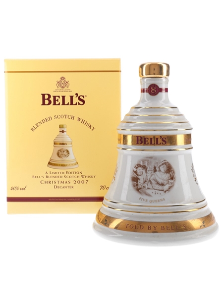 Bell's Christmas 2007 Ceramic Decanters 8 Year Old - Five Queens 70cl / 40%