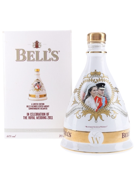 Bell's Ceramic Decanter Royal Wedding 2011 - William & Katherine 70cl / 40%