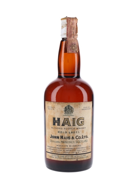 Haig's Gold Label Bottled 1970s - Sacco 75cl / 40%